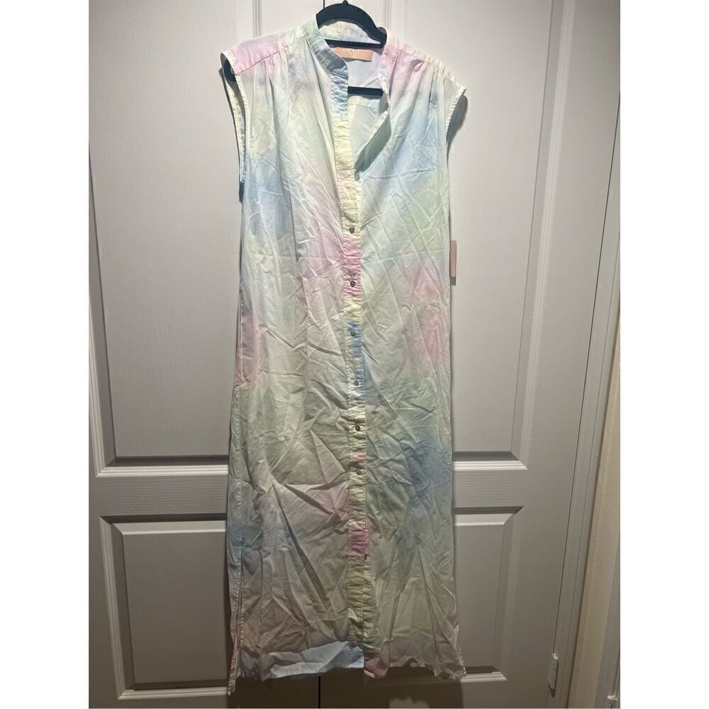 CALI by Cali Dreaming Shirt Maxi Dress sprinkles tie dye -size S NWT$198 - Picture 2 of 6